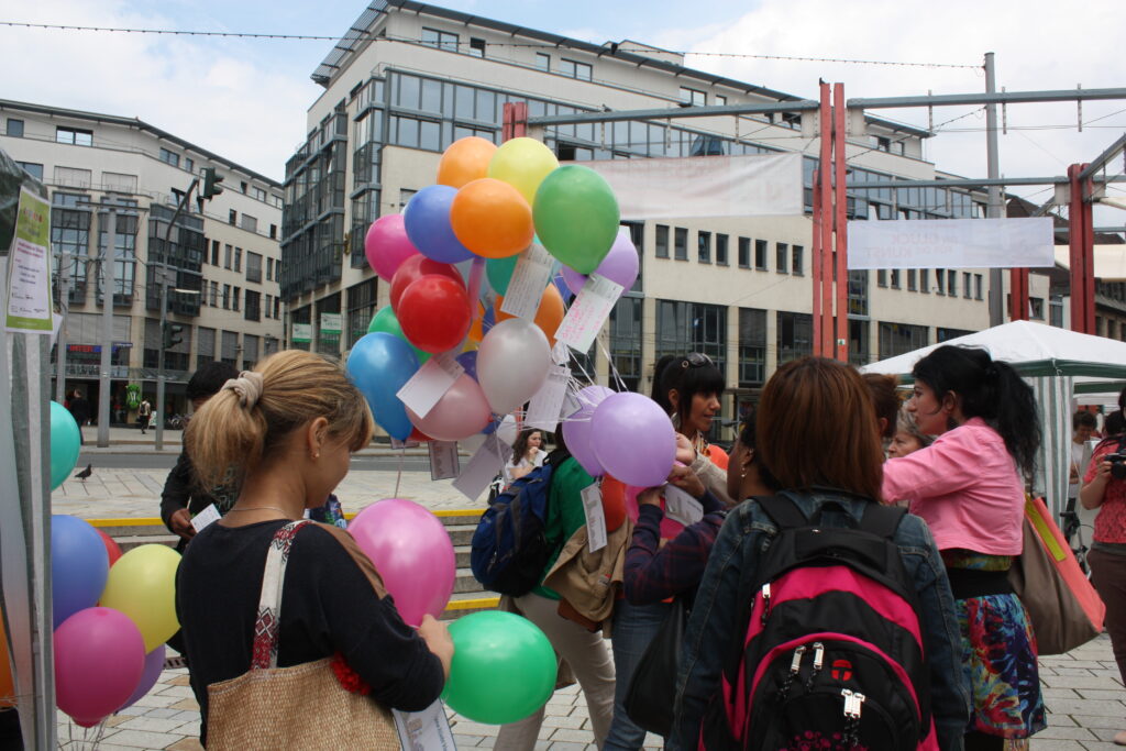 Luftballon-Aktion